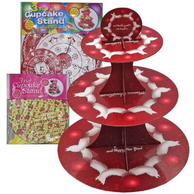 Βάση για Cupcake Xmas Τριώροφη 35 xø30cm Xmasfest 1133815