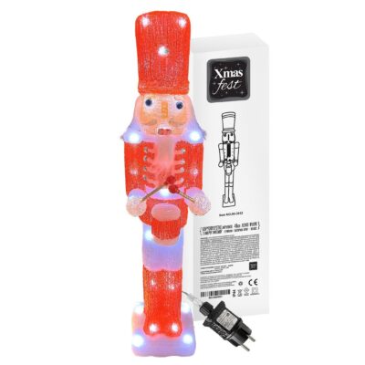Καρυοθραύστης Ακρυλικός με 40led Λευκό Ψυχρό Ip44 57x12x10cm Xmasfest 1133852