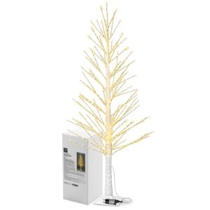 Δέντρο Λευκό με 689 MicroLED Λευκό Θερμό με Προγράμματα IP44 1,8m Xmasfest 1133891