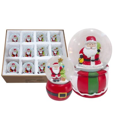 Χιονόμπαλα Άγιος Βασίλης ø8cm Xmasfest 1133892