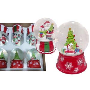 93-3873 Χιονόμπαλα Άγιος Βασίλης ø10cm Xmasfest 1133893