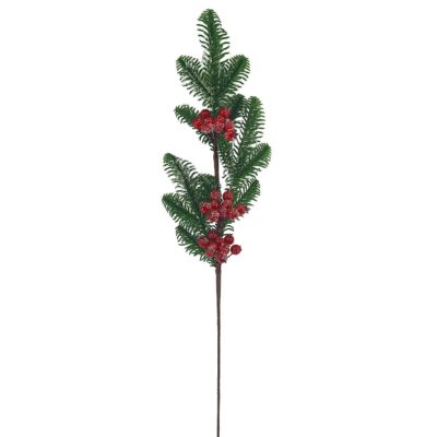 Κλαδί με Χιονισμένα γκι 72cm Xmasfest 1133898