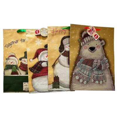 Τσάντα Δώρου Χάρτινη Χριστουγέννων 45x33x13cm Xmasfest 1133924