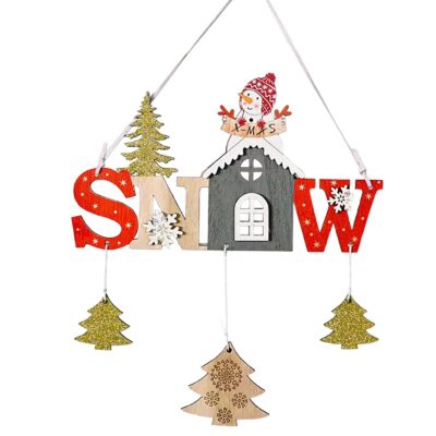 Στολίδι Ξύλινη Παράσταση Xmas 22x13cm Xmasfest 1133968