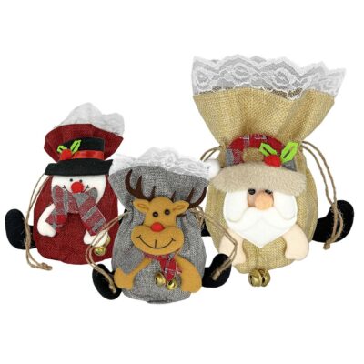 Τσαντάκι Λινάτσα Πουγκί Xmas 26x16cm Xmasfest 1133970