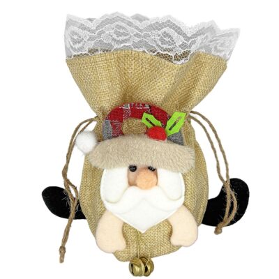 Τσαντάκι Λινάτσα Πουγκί Xmas 26x16cm Xmasfest 1133970