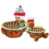 Καλάθι με Χριστουγεννιάτικη Φιγούρα ø18 x Y:17cm Xmasfest 1133979