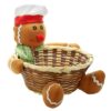 Καλάθι με Χριστουγεννιάτικη Φιγούρα ø18 x Y:17cm Xmasfest 1133979