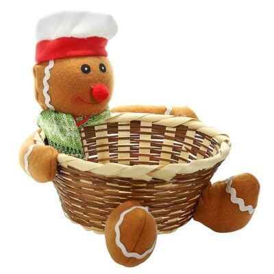 Καλάθι με Χριστουγεννιάτικη Φιγούρα ø18 x Y:17cm Xmasfest 1133979