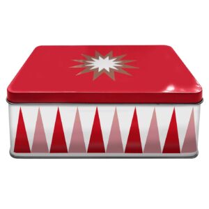 Μεταλλικό Κουτί Ορθογώνιο Χριστουγεννιάτικο 20x13x7cm Xmasfest 1133996