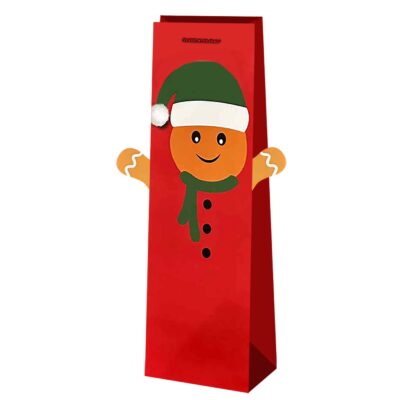 Τσάντα Δώρου Χάρτινη Ποτού Xmas Φιγούρα 37x13x13cm Xmasfest 1134022