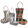 Στολίδι Κρεμαστό Πάνινο Μπότα 15x10cm Xmasfest 1134056