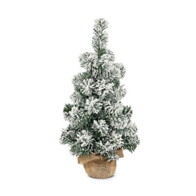 Δέντρο Χιονισμένο με Βάση Γιούτα 50cm Xmasfest 1134077