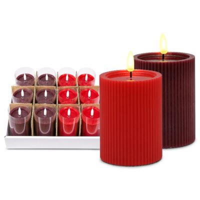 Κερί Κορμός LED 12,5 x ø7,5cm Xmasfest 1134090