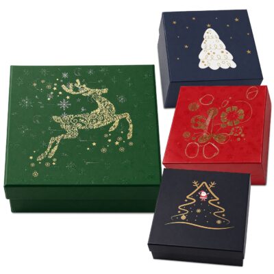 Κουτι Χάρτινο Χριστουγεννιάτικο 17x17x8cm Xmasfest 1134140