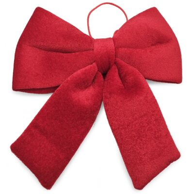 Φιόγκος Γεμισμένος Βελουτέ Κόκκινος 25x20cm Xmasfest 1134178