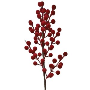 Κλαδί με Βελουτέ γκι 62cm Xmasfest 1134183