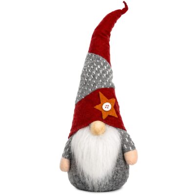 Φιγούρα Διακοσμητική Gnome Μακρύ Σκούφο 32cm Xmasfest 1134202