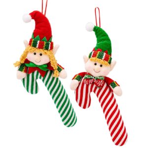 93-4189 Φιγούρα Πάνινη Xmas με Μπαστούνι σε Καρτέλα 28cm Xmasfest 1134209