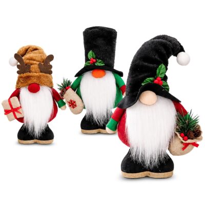 Φιγούρα Διακοσμητική Gnome με Ξύλινη Βάση 24-33cm Xmasfest 1134214