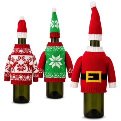 Θήκη Κρασιού Xmas Ρουχαλάκια 27x21cm Xmasfest 1134226