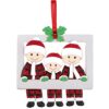 Στολίδι Ξύλινο Κρεμαστό Santa Family 8x7cm Xmasfest 1134233