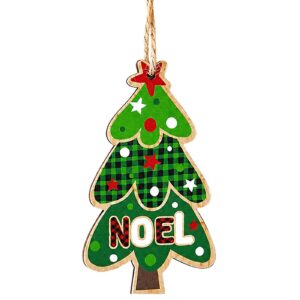 Στολίδι Ξύλινο Κρεμαστό Δεντράκι 9x5cm Xmasfest 1134236