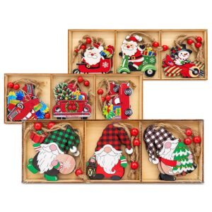 Στολίδια Ξύλινα σετ=9τεμ Σύνολο=24x9cm Τεμ=8cm Xmasfest 1134239