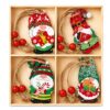 Στολίδια Ξύλινα σετ=12τεμ Σύνολο=14x14cm Τεμ=6cm Xmasfest 1134240