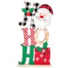 Επιτραπέζιο Διακοσμητικό Ξύλινο HoHoHo 17x9cm Xmasfest 1134247