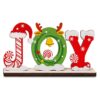 Επιτραπέζιο Διακοσμητικό Ξύλινο joy 19x10cm Xmasfest 1134250