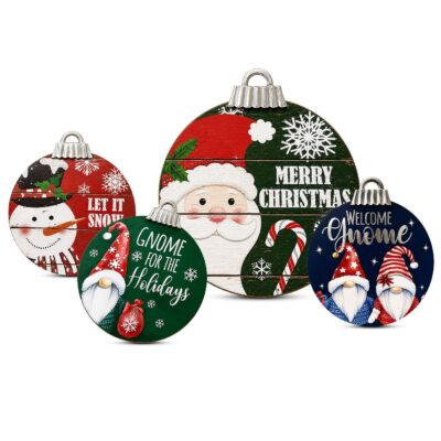 Διακοσμητικό Ξύλινο Μπάλα Γίγας 31x26cm Xmasfest 1134278