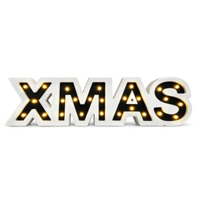 Xmas Ξύλινο Διακοσμητικό με LED 60x15x3cm Xmasfest 1134286