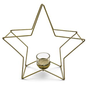 Κηροπήγιο Μεταλλικό Αστέρι 25x25x8cm Xmasfest 1134289