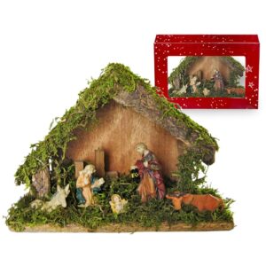 Φάτνη Ξύλινη Μεσαία 22x15cm Xmasfest 113517