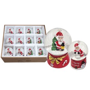 93-501 Χιονόμπαλα Άγιος ø4,5cm ø4,5x6,5cm Xmasfest 113521