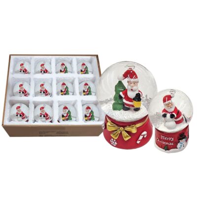 Χιονόμπαλα Άγιος ø4,5cm ø4,5x6,5cm Xmasfest 113521